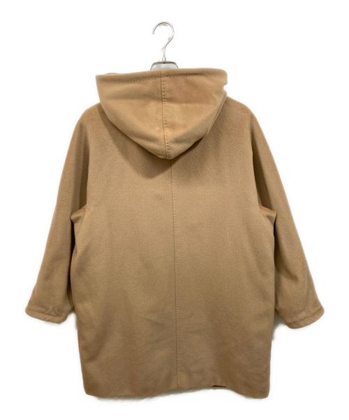 MaxMara（マックスマーラ）MaxMara (マックスマーラ) カシミヤ混フーディーウールコート ベージュ サイズ:SIZE 38の古着・服飾アイテム