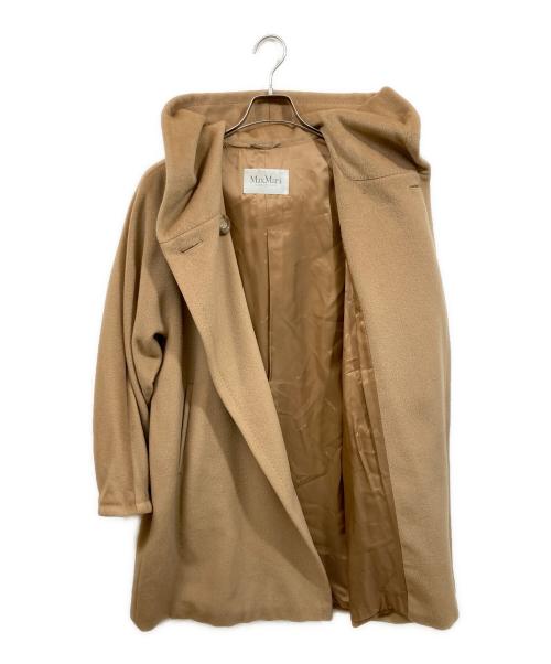 MaxMara（マックスマーラ）MaxMara (マックスマーラ) カシミヤ混フーディーウールコート ベージュ サイズ:SIZE 38の古着・服飾アイテム