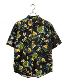 stussy（ステューシー）の古着「ボタニカル半袖シャツ」｜ブラック