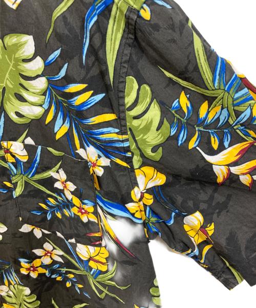 stussy（ステューシー）stussy (ステューシー) ボタニカル半袖シャツ ブラック サイズ:SIZE Lの古着・服飾アイテム