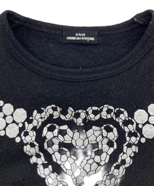 tricot COMME des GARCONS（トリココムデギャルソン）tricot COMME des GARCONS (トリココムデギャルソン) サッカーボールモチーフニット ブラック サイズ:実寸をご確認くださいの古着・服飾アイテム