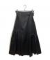 LADYMADE（レディメイド）の古着「バックルベルトアシメギャザースカート」｜ブラック