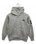 THE NORTH FACE（ザ ノース フェイス）の古着「スクエアロゴフーディー」｜グレー