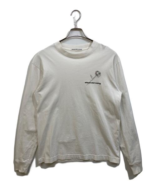 ALEXANDER WANG（アレキサンダー・ワン）ALEXANDER WANG (アレキサンダー・ワン) Money Rose Long Sleeve Tee ホワイト サイズ:SIZE XSの古着・服飾アイテム