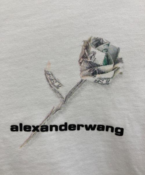 ALEXANDER WANG（アレキサンダー・ワン）ALEXANDER WANG (アレキサンダー・ワン) Money Rose Long Sleeve Tee ホワイト サイズ:SIZE XSの古着・服飾アイテム