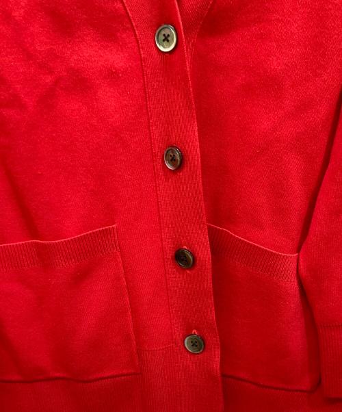 UNITED ARROWS（ユナイテッドアローズ）UNITED ARROWS (ユナイテッドアローズ) ソフトスムース ニットカーディガン レッド サイズ:SIZE Freeの古着・服飾アイテム