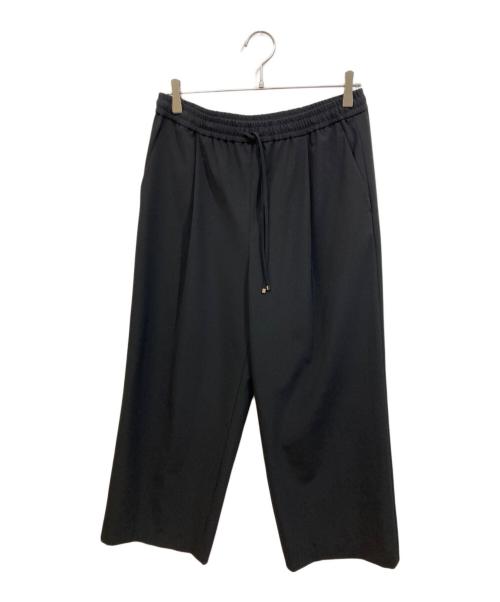 23区（ニジュウサンク）23区 (ニジュウサンク) ウエストゴムワイドパンツ ブラック サイズ:SIZE 44の古着・服飾アイテム