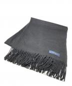 JOHNSTONS OF ELGINジョンストンズオブエルガン）の古着「カシミヤマフラー」｜ブラック