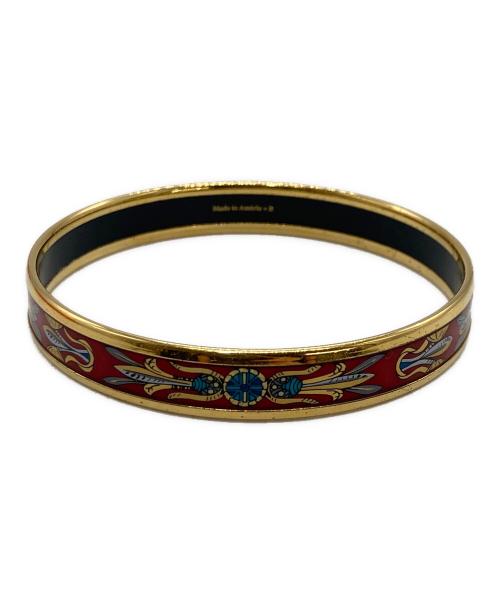 HERMES（エルメス）HERMES (エルメス) エマイユPM レッド×ゴールドの古着・服飾アイテム