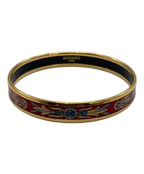 HERMES（エルメス）HERMES (エルメス) エマイユPM レッド×ゴールドの古着・服飾アイテム
