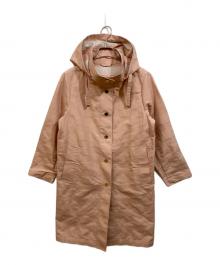 MACKINTOSH LONDON（マッキントッシュ ロンドン）の古着「バックボーダーダブルフェイスサテンコート」｜ピンク