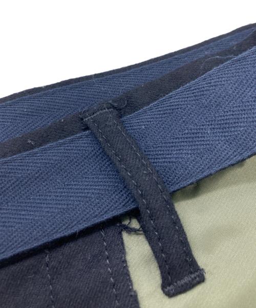 sacai（サカイ）sacai (サカイ) Fabric Combo Pants ネイビー サイズ:SIZE 3の古着・服飾アイテム