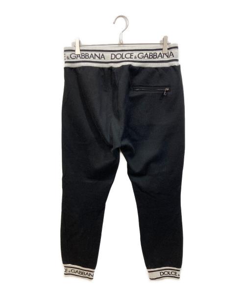 DOLCE & GABBANA（ドルチェ＆ガッバーナ）DOLCE & GABBANA (ドルチェ＆ガッバーナ) ロゴテープスウェットパンツ ブラック サイズ:SIZE 50の古着・服飾アイテム