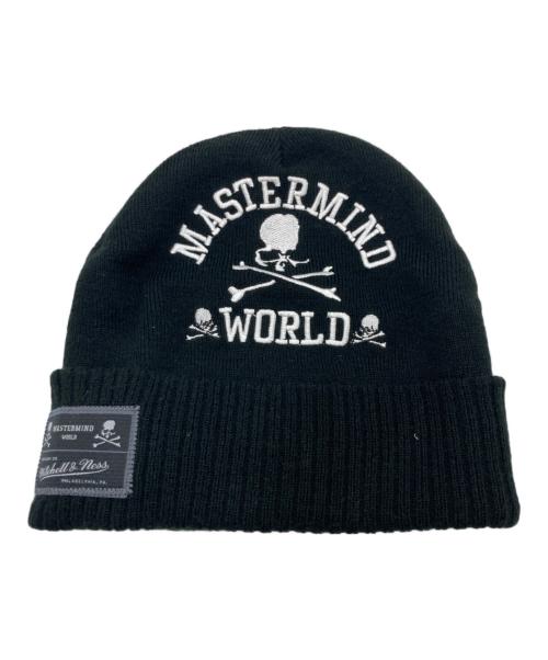 Mastermind JAPAN（マスターマインド ジャパン）Mastermind JAPAN (マスターマインド ジャパン) MITCHELL & NESS (ミッチェルアンドネス) ニット帽 ブラックの古着・服飾アイテム