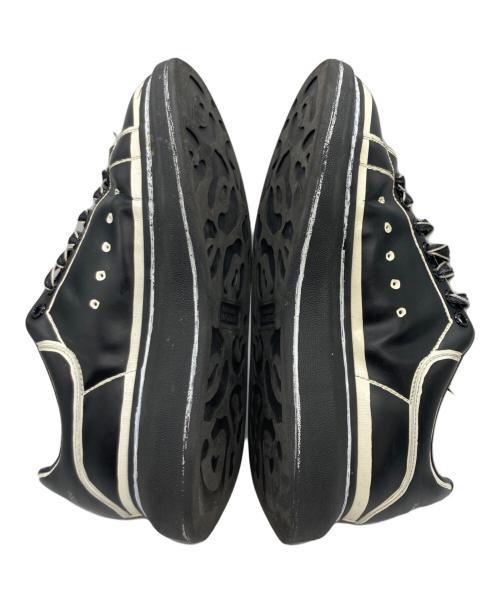 ALEXANDER McQUEEN（アレキサンダーマックイーン）ALEXANDER McQUEEN (アレキサンダーマックイーン) ペイントデザインスニーカー ブラック サイズ:42の古着・服飾アイテム