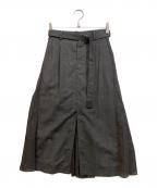 sacaiサカイ）の古着「グレンチェックプリーツスカート」｜グレー