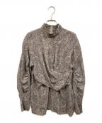 CLANEクラネ）の古着「PAISLEY DRAPE TOPS」｜ブラック