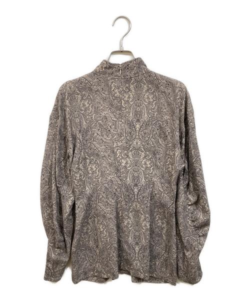 CLANE（クラネ）CLANE (クラネ) PAISLEY DRAPE TOPS ブラック サイズ:SIZE 0の古着・服飾アイテム