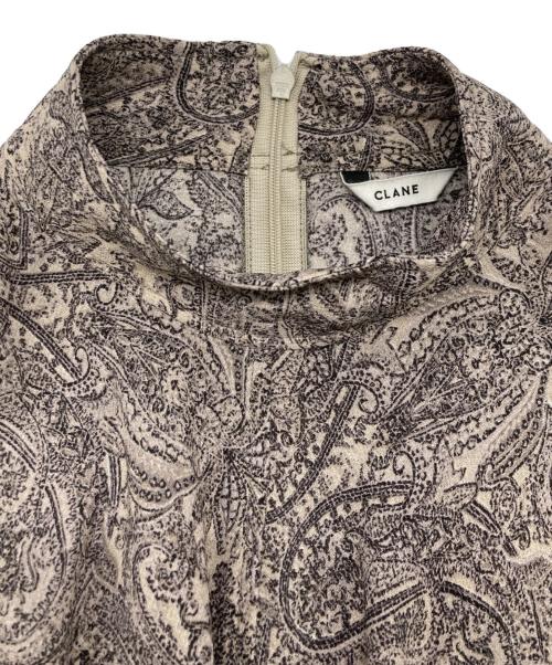 CLANE（クラネ）CLANE (クラネ) PAISLEY DRAPE TOPS ブラック サイズ:SIZE 0の古着・服飾アイテム