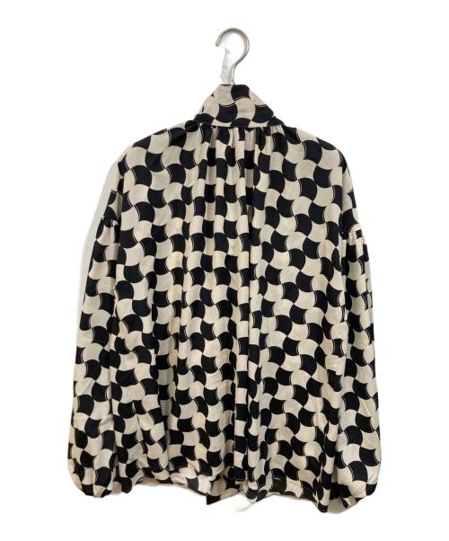 journal standard L'essage（ジャーナルスタンダード レサージュ）journal standard L'essage (ジャーナルスタンダード レサージュ) 長袖シャツ アイボリー×ブラック サイズ:SIZE Freeの古着・服飾アイテム