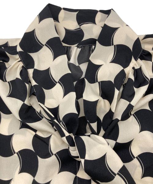 journal standard L'essage（ジャーナルスタンダード レサージュ）journal standard L'essage (ジャーナルスタンダード レサージュ) 長袖シャツ アイボリー×ブラック サイズ:SIZE Freeの古着・服飾アイテム