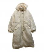 TODAYFULトゥデイフル）の古着「Jacquard Down Coat」｜アイボリー