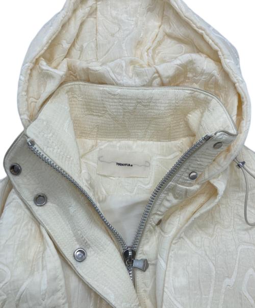 TODAYFUL（トゥデイフル）TODAYFUL (トゥデイフル) Jacquard Down Coat アイボリー サイズ:SIZE 38の古着・服飾アイテム