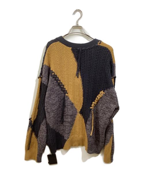 HARE（ハレ）HARE (ハレ) ステッチキリカエニットカーディガン マルチカラー サイズ:SIZE Freeの古着・服飾アイテム