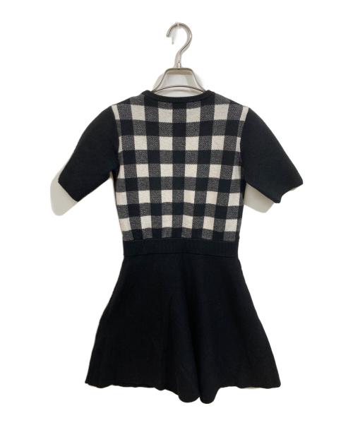 darich（ダーリッチ）Darich (ダーリッチ) ギンガムチェックニットミニワンピース ブラック サイズ:SIZE Freeの古着・服飾アイテム