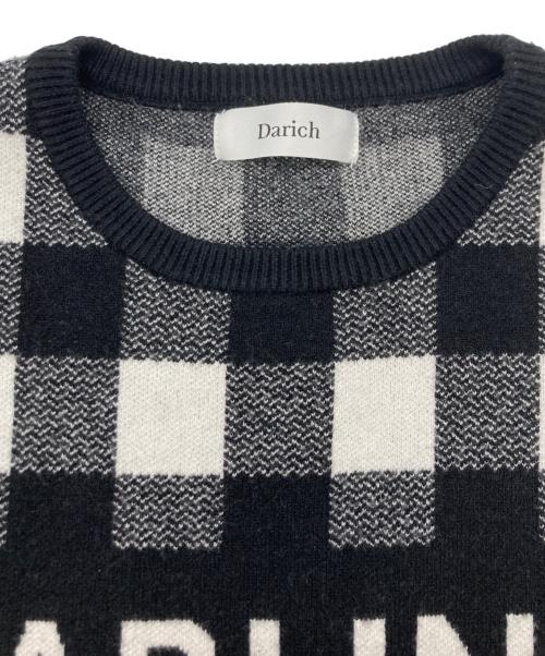 darich（ダーリッチ）Darich (ダーリッチ) ギンガムチェックニットミニワンピース ブラック サイズ:SIZE Freeの古着・服飾アイテム