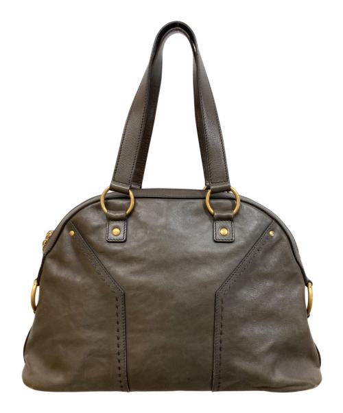 Yves Saint Laurent Rive Gauche（イヴ・サンローラン リヴ・ゴーシュ）Yves Saint Laurent Rive Gauche (イヴ・サンローラン リヴ・ゴーシュ) ミューズ ハンドバッグ ブラウンの古着・服飾アイテム