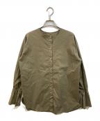 CYAN TOKYOシアン トーキョー）の古着「シャドウストライプキャンディブラウス」｜黄緑