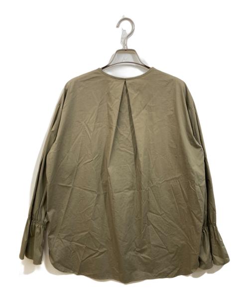 CYAN TOKYO（シアン トーキョー）CYAN TOKYO (シアン トーキョー) シャドウストライプキャンディブラウス 黄緑 サイズ:SIZE Freeの古着・服飾アイテム