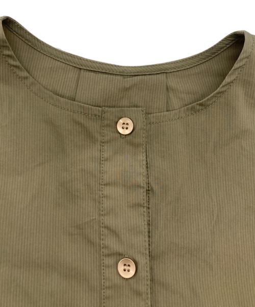 CYAN TOKYO（シアン トーキョー）CYAN TOKYO (シアン トーキョー) シャドウストライプキャンディブラウス 黄緑 サイズ:SIZE Freeの古着・服飾アイテム