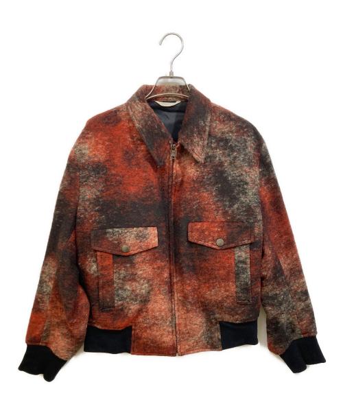 Paul Smith COLLECTION（ポールスミス コレクション）Paul Smith COLLECTION (ポールスミス コレクション) アブストラクトプリント ボンバージャケット レッド サイズ:SIZE Lの古着・服飾アイテム