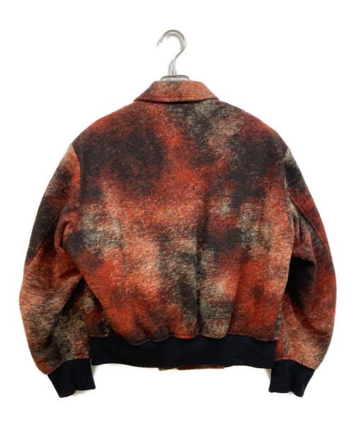 Paul Smith COLLECTION（ポールスミス コレクション）Paul Smith COLLECTION (ポールスミス コレクション) アブストラクトプリント ボンバージャケット レッド サイズ:SIZE Lの古着・服飾アイテム