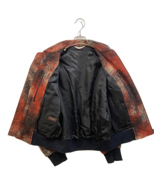 Paul Smith COLLECTION（ポールスミス コレクション）Paul Smith COLLECTION (ポールスミス コレクション) アブストラクトプリント ボンバージャケット レッド サイズ:SIZE Lの古着・服飾アイテム