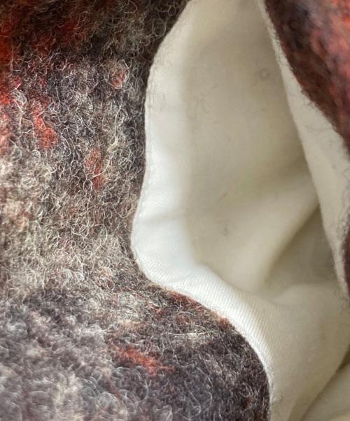 Paul Smith COLLECTION（ポールスミス コレクション）Paul Smith COLLECTION (ポールスミス コレクション) アブストラクトプリント ボンバージャケット レッド サイズ:SIZE Lの古着・服飾アイテム