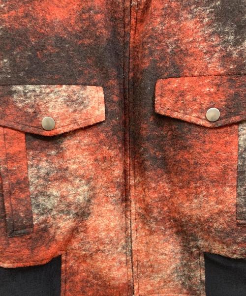 Paul Smith COLLECTION（ポールスミス コレクション）Paul Smith COLLECTION (ポールスミス コレクション) アブストラクトプリント ボンバージャケット レッド サイズ:SIZE Lの古着・服飾アイテム