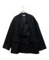 MAISON SPECIAL（メゾンスペシャル）の古着「Wool Mix Smooth Prime-Over Peaked Lapel Double Tailored Jacket」｜ブラック