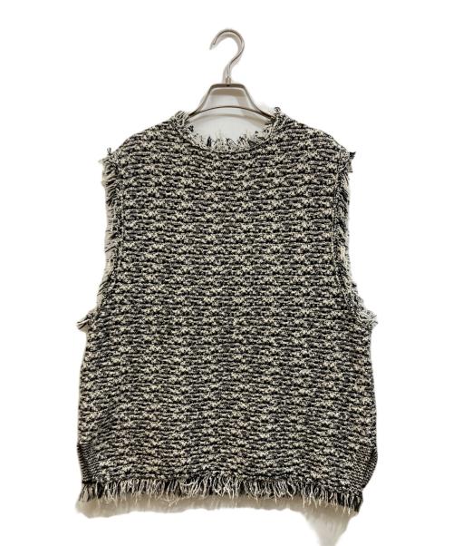 allureville（アルアバイル）allureville (アルアバイル) ブークレージャガードニットジレ グレー サイズ:SIZE 2の古着・服飾アイテム