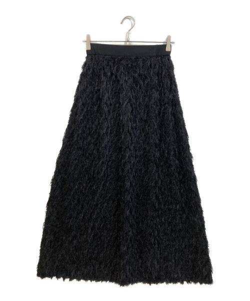 Loulou Willoughby（ルルウィルビー）Loulou Willoughby (ルルウィルビー) アーガイルカットジャガードスカート ブラック サイズ:SIZE 2の古着・服飾アイテム