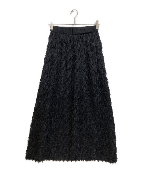 Loulou Willoughby（ルルウィルビー）Loulou Willoughby (ルルウィルビー) アーガイルカットジャガードスカート ブラック サイズ:SIZE 2の古着・服飾アイテム