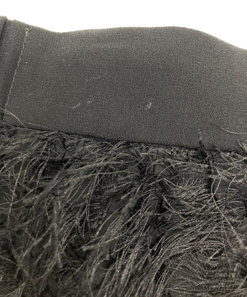 Loulou Willoughby（ルルウィルビー）Loulou Willoughby (ルルウィルビー) アーガイルカットジャガードスカート ブラック サイズ:SIZE 2の古着・服飾アイテム