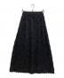 Loulou Willoughby（ルルウィルビー）の古着「アーガイルカットジャガードスカート」｜ブラック