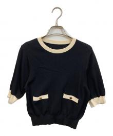 Loulou Willoughby（ルルウィルビー）の古着「総針クループルオーバー」｜ブラック