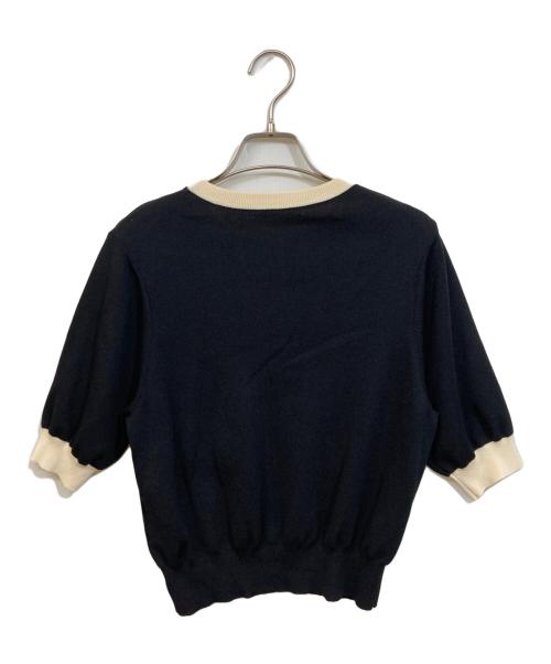 Loulou Willoughby（ルルウィルビー）Loulou Willoughby (ルルウィルビー) 総針クループルオーバー ブラック サイズ:	SIZE 2の古着・服飾アイテム