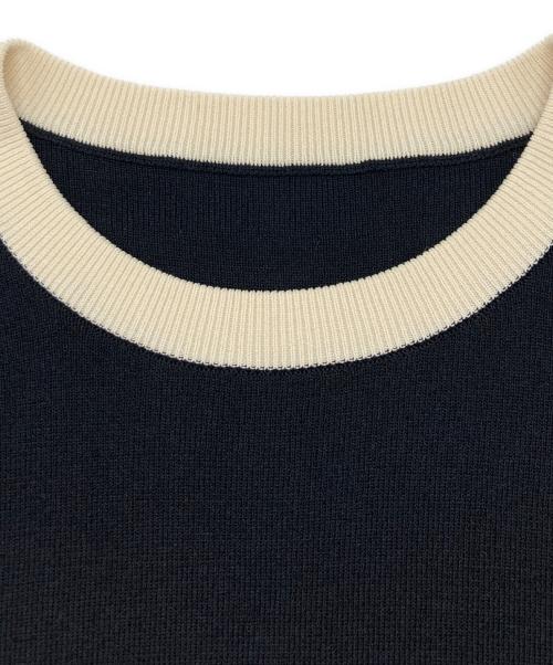 Loulou Willoughby（ルルウィルビー）Loulou Willoughby (ルルウィルビー) 総針クループルオーバー ブラック サイズ:	SIZE 2の古着・服飾アイテム