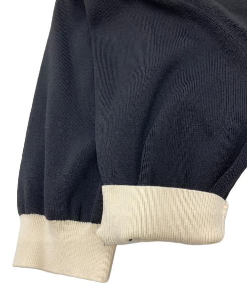 Loulou Willoughby（ルルウィルビー）Loulou Willoughby (ルルウィルビー) 総針クループルオーバー ブラック サイズ:	SIZE 2の古着・服飾アイテム