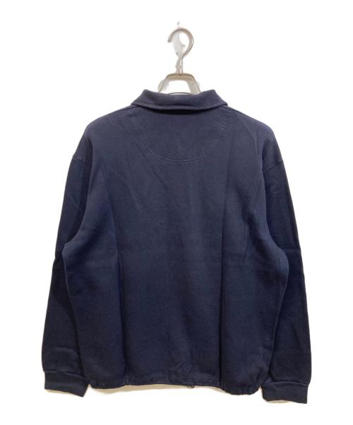 ARMANI EXCHANGE（アルマーニ エクスチェンジ）ARMANI EXCHANGE (アルマーニ エクスチェンジ) ロゴハーフジップスウェット ネイビー サイズ:SIZE Lの古着・服飾アイテム